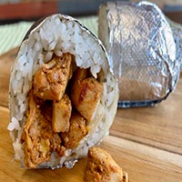 Mexican chicken burrito for kids