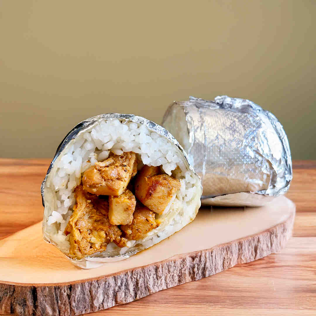 Mexican chicken burrito for kids