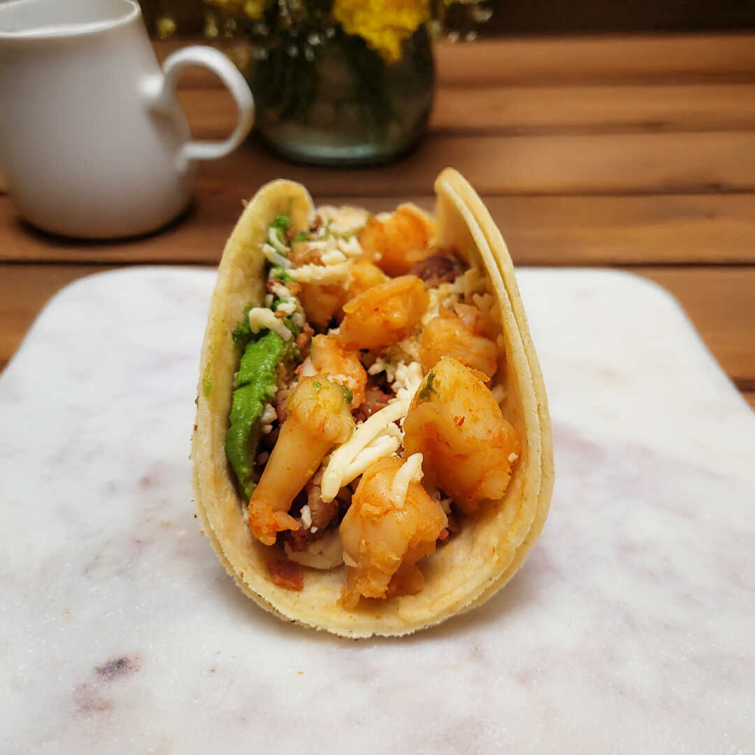 Chipotle Glazed Shrimp Taco